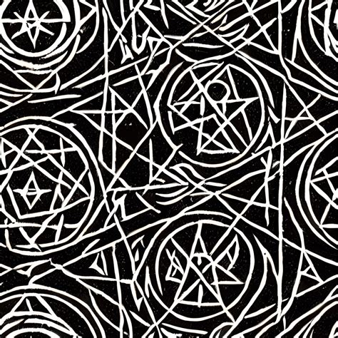 Witches Coven Forest Ritual Glowing Pentagram Ancient Incantations The