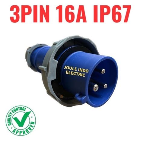 Jual Industrial Plug Socket IP67 FT 0132 Colokan Genset 3 Pin 16