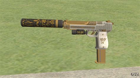 Pistol Gta V Luxury Full Attachments For Gta San Andreas