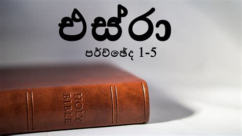 HOLY BIBLE SINHALA The book of Ezra Chapter 1 5 ශදධව බයබලය