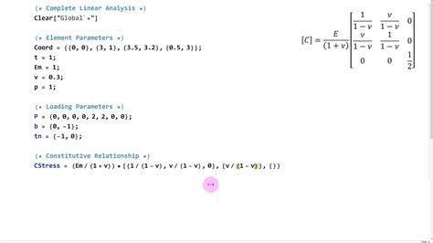 Finite Element Method Example Complete Linear Analysis In