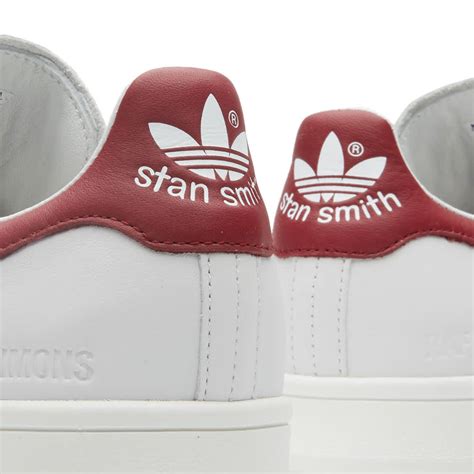 Adidas X Raf Simons Stan Smith White Collegiate Burgundy End Us