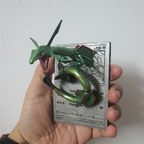 Rayquaza 3D 4D Card Custom 3D Printing File Pokemon Etsy2024