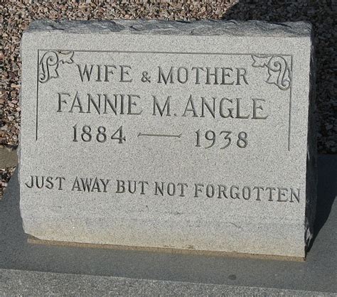 Fannie Mae Swigart Angle Memorial Find A Grave