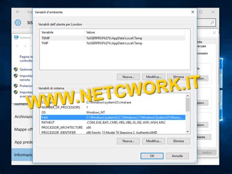 Come Creare Una Variabile Di Ambiente In Windows 10 NETCWORK IT