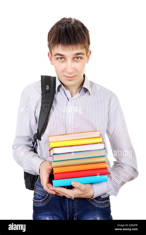 Student with a Books Stock Photo - Alamy