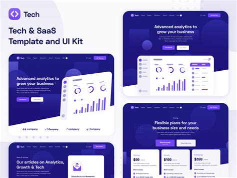 Tech Saas Html Responsive Website Template