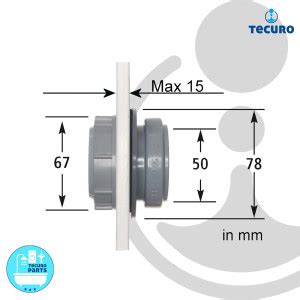 tecuro Kombi-Set Airfit Anschraubmuffe DN 50 & Schlauchnippel DN 50 f ...