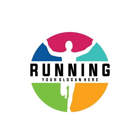 Running Man Silhouette Logo Designs Marathon Logo Template Running