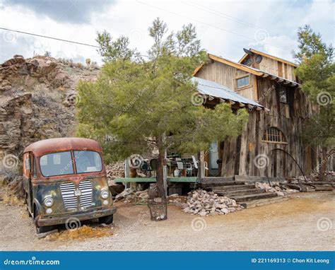 Abandoned Car Of The Nelson Ghost Town Editorial Stock Photo Image Of