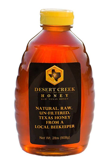 2 Lbs Desert Creek Honey Raw Unfiltered Unpasteurized Texas Honey