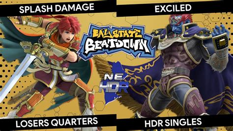 Bay State Beatdown 112 HDR Splash Damage Roy Vs Exciled Ganondorf