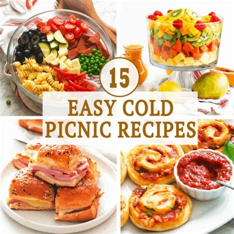 Easy Cold Picnic Recipes Immaculate Bites