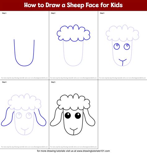 How To Draw A Sheep Step By Step