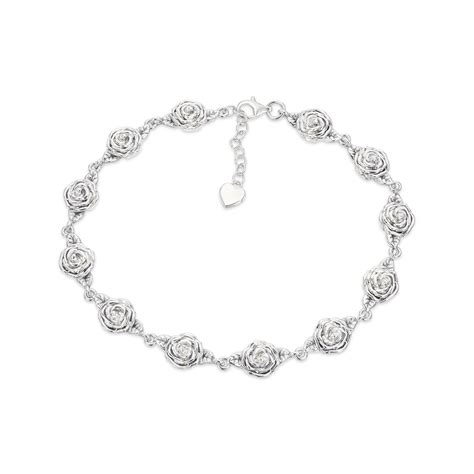 A Dozen Roses Sterling Silver Bracelet