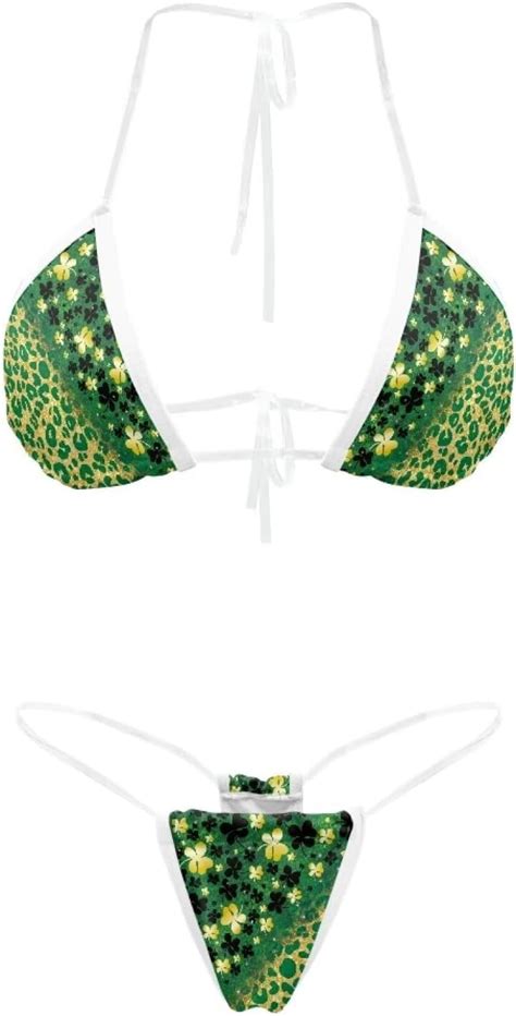 Women S Two Piece Bikini Sets Sexy Transparent String Halter Bikini Tie Side Triangle Bikini Set