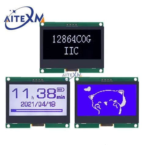 Iic Lcd Module X I C St S Cog Graphic Display Screen