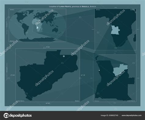 Lunda Norte Province Angola Diagram Showing Location Region Larger