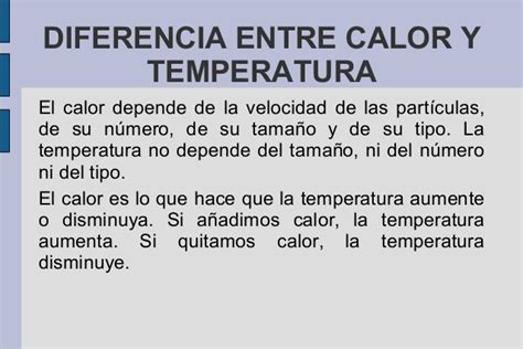 Cuadros Comparativos Entre Calor Y Temperatura Cuadro Comparativo