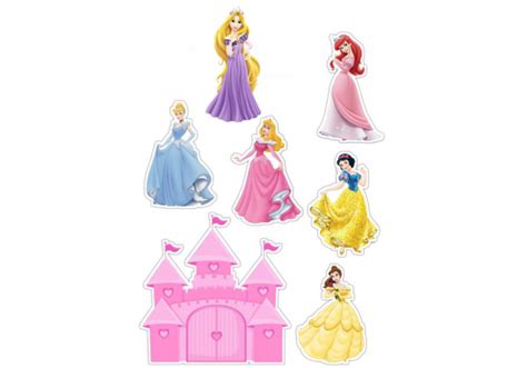 Topper Para Bolos Princesas Da Disney