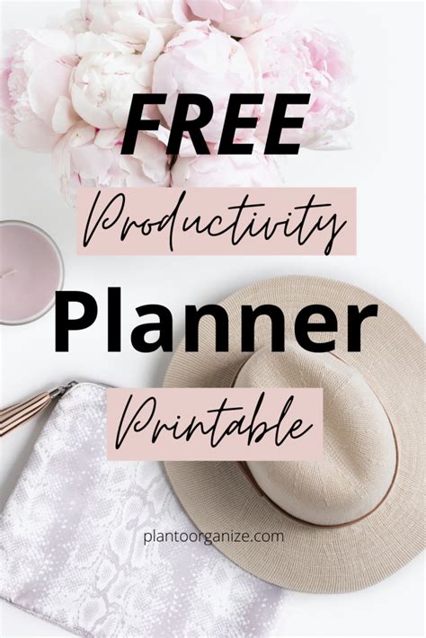 Free Productivity Planner Printable Artofit