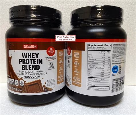 Elevation Whey Protein Blend Supplement Chocolate Flavor Sealed 32oz