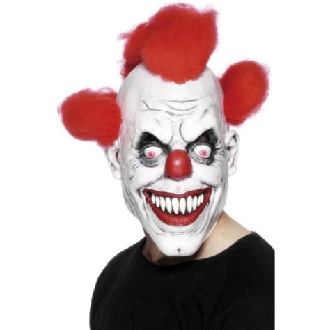 Masque Clown Effrayant Avec Cheveux Taille Unique Achat Vente