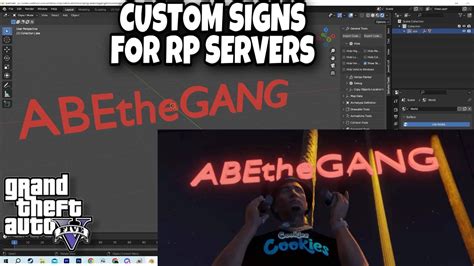 Creating A Glowing Logo Sign In GTA 5 RP FiveM GTA 5 Blender