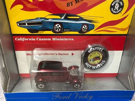 Hot Wheels Redline Classic 32 Ford Vicky 1968 Red White Interior EBay