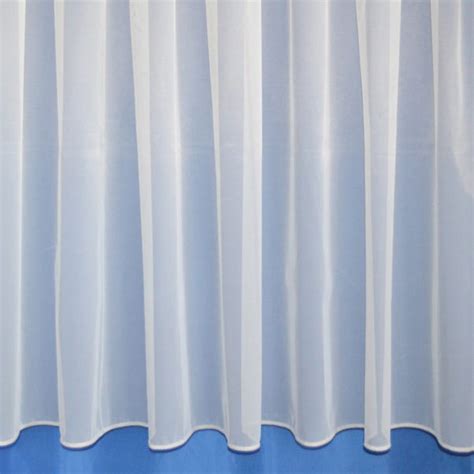 Plain Leaded Net Curtain Fabric | Dunelm