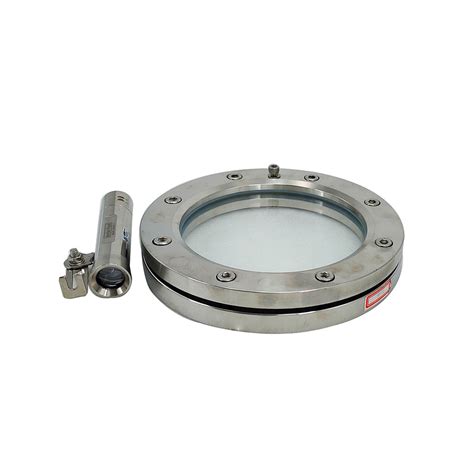 Sanitary Stainless Steel Food Grade Flange Sight Glass With Led Light China Sanitary Sight