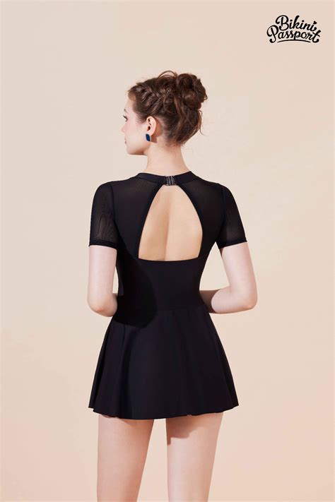 Bộ đồ bơi Nữ BIKINI PASSPORT kiểu Đồ bơi BIKINI PASSPORT một mảnh phối lưới Đen BS1020 BL