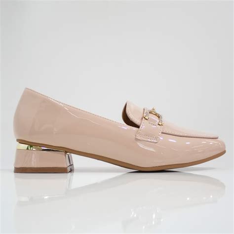 Lamara Paris Venecia Cm Flat Heel Moc With Link Trim Pu Nude Shop Today Get It Tomorrow