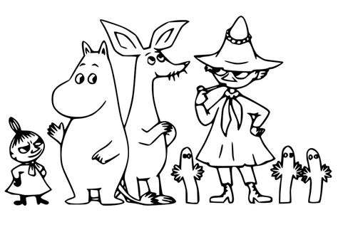 Moomin Printable Coloring Pages