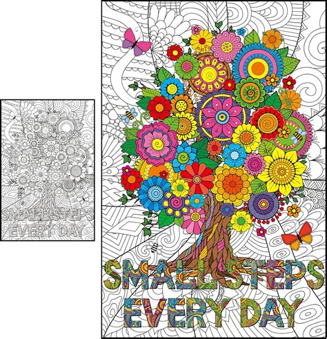 Amazon Naozinebi Giant Mandala Coloring Posters Large Coloring