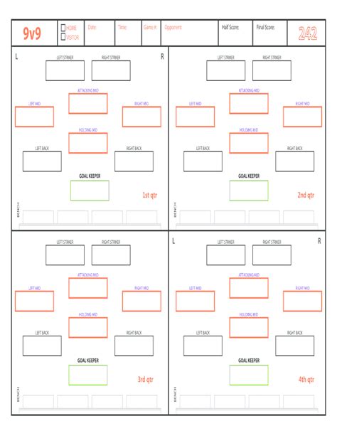 Free Soccer Team Roster Template - Printable Form, Templates and Letter