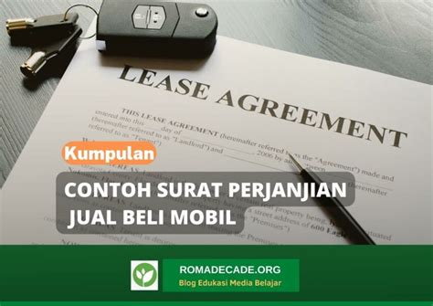 5 Contoh Surat Perjanjian Jual Beli Mobil Dan Cara Membuatnya