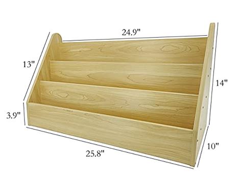 Fixturedisplays Maple Color Countertop Book Shelf Display Greeting