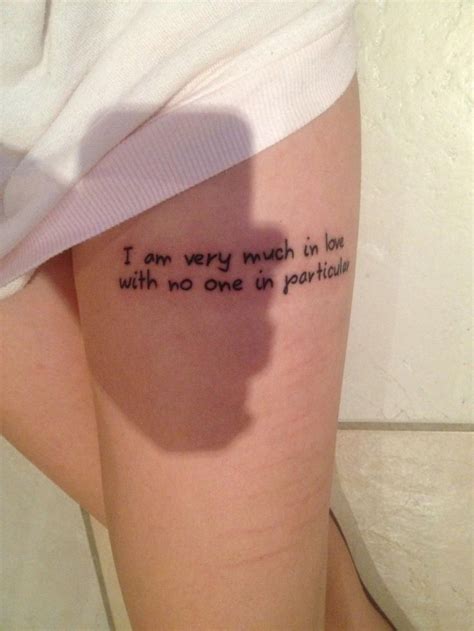 Thigh Quote Tattoos Designs Ideas And Meaning Tattoos For You