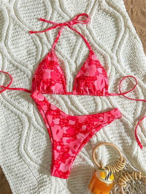 SHEIN Swim Women S Swimwear Bikini Set Simple And Fashionable