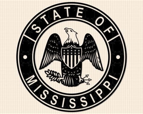 Mississippi State Seal SVG Bundle, Great Seal of Mississippi PNG Bundle ...