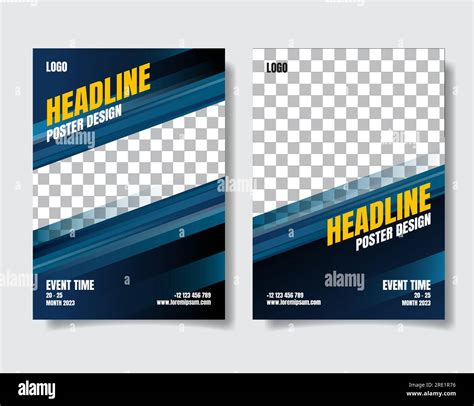 Business Flyer Poster Design Set Layout Template Abstract Background