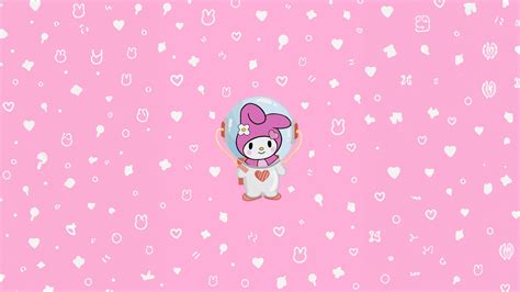 My Melody Wallpaper 4K, 5K, Pink background, Sanrio