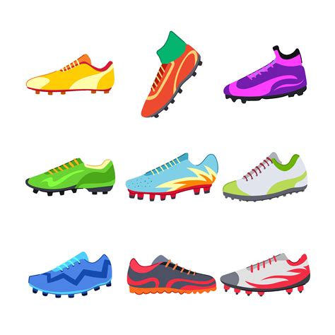 soccer boots set cartoon illustration 46344771 Vector Art at Vecteezy