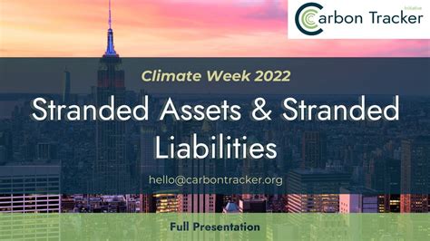 The Role Of Stranded Assets And Stranded Liabilities Carbon Tracker