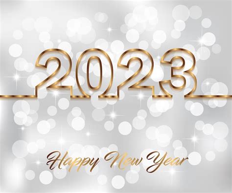 Fond De Bonne Année 2023 Vecteur Premium