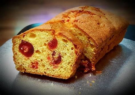 Cherry Loaf Cake Recipe By Prasel Cookpad