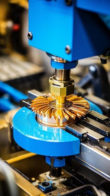 Premium Photo Process Of Tooth Gear Wheel Finish Machining By Cutter