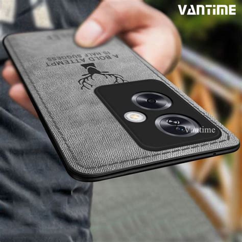 Vantime For Oppo A G Case Fabric Texture Patterned Casing Matte