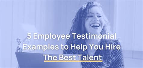 5 Employee Testimonial Examples to Help You Hire the Best Talent ...